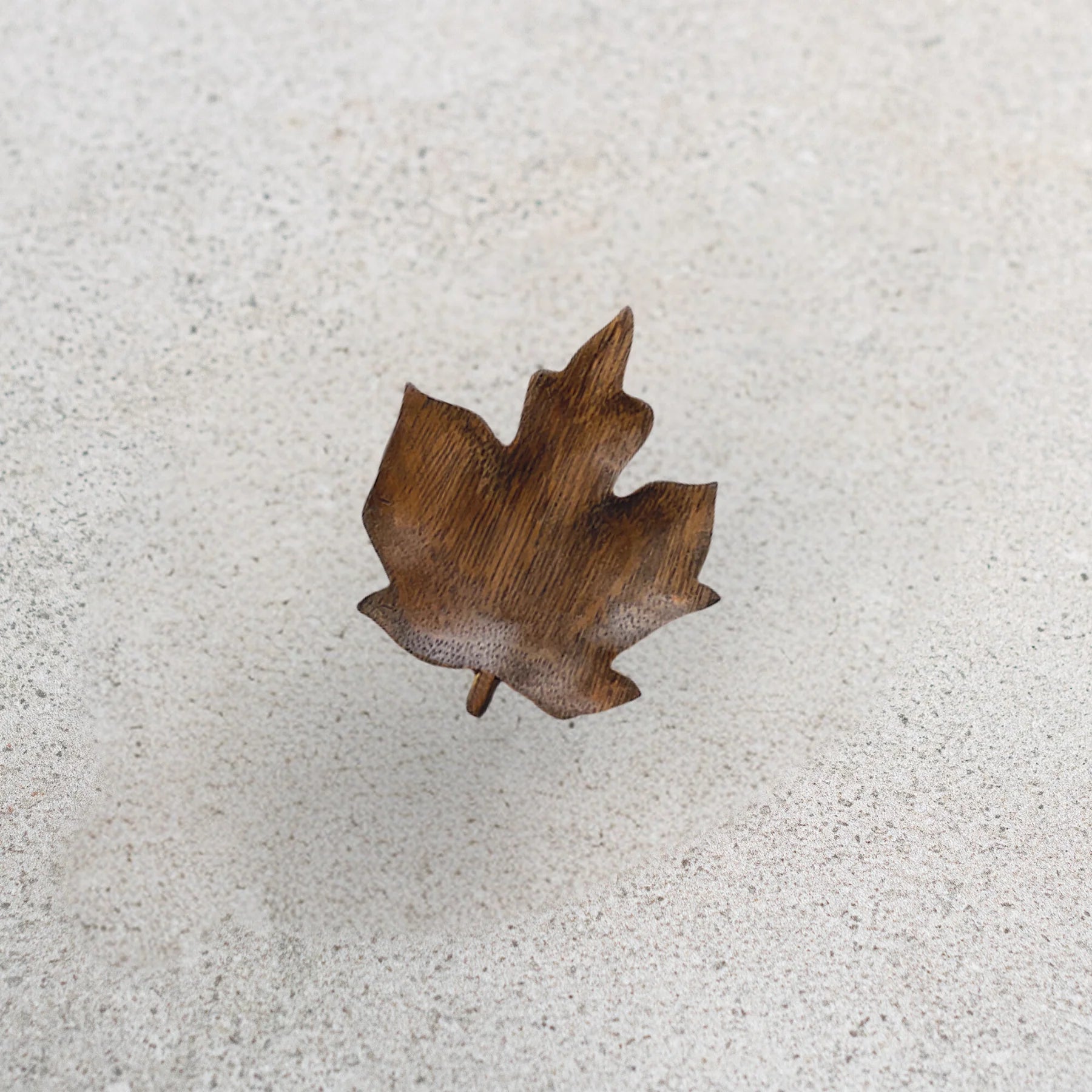 Flat Leaf Wooden Dish