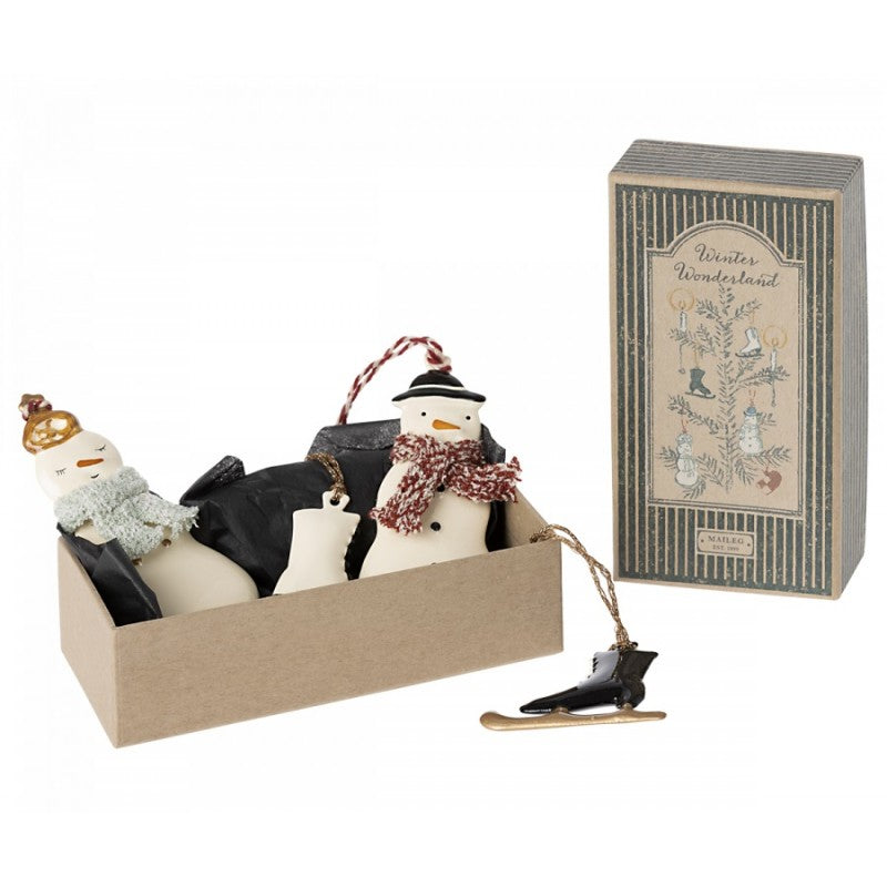 Metal Ornament Set- Winter Wonderland