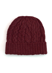 Molly Merino Wool Beanie in Merlot