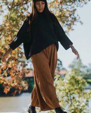 French Linen Pants- Toast