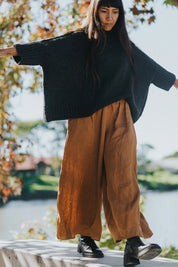 French Linen Pants- Toast