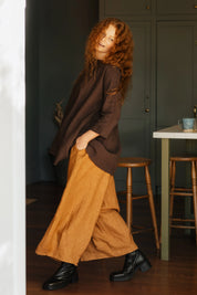 French Linen Pants- Toast