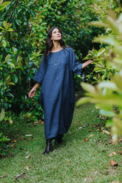 Noa Oversized Dress- Indigo