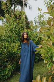 Noa Oversized Dress- Indigo