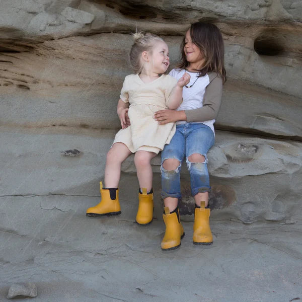 Kids Bobbi Boots- Mustard