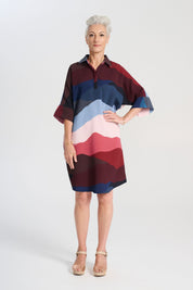 Olga de Polga Kona Estilo Shift Dress in Kona Skyline Print