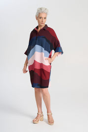 Kona Estilo Shift Dress- Skyline