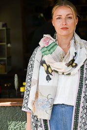 Lazybones Natural World Silk Cotton Scarf