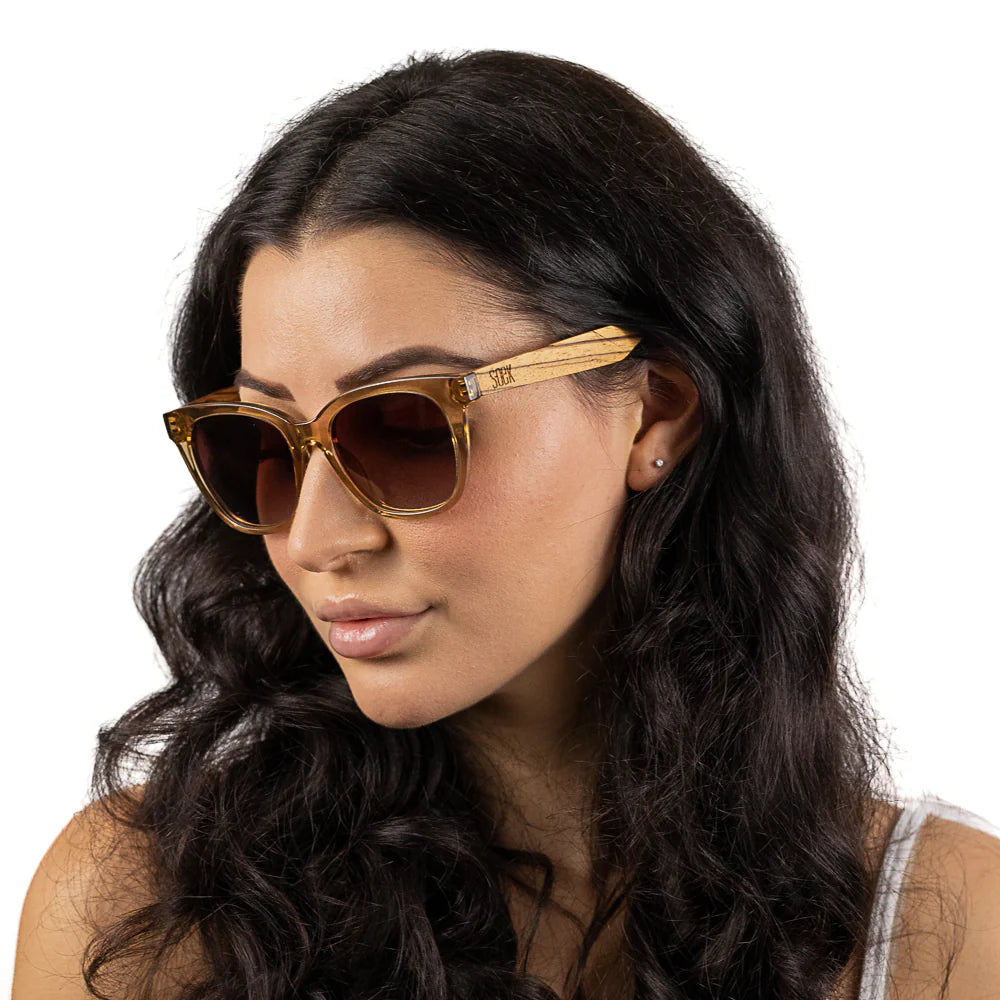 Lila Grace Champagne Polarised Sunglasses