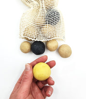 Olive Oil Soap Balls in Agave Cloth