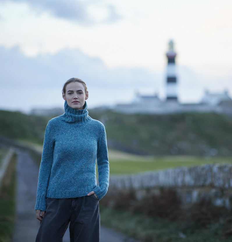 Fisherman Out of Ireland Polo Neck Sweater