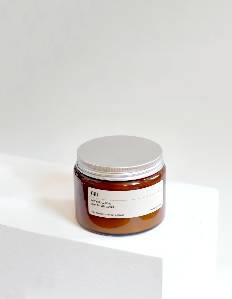 Large Amber Candle- 500g