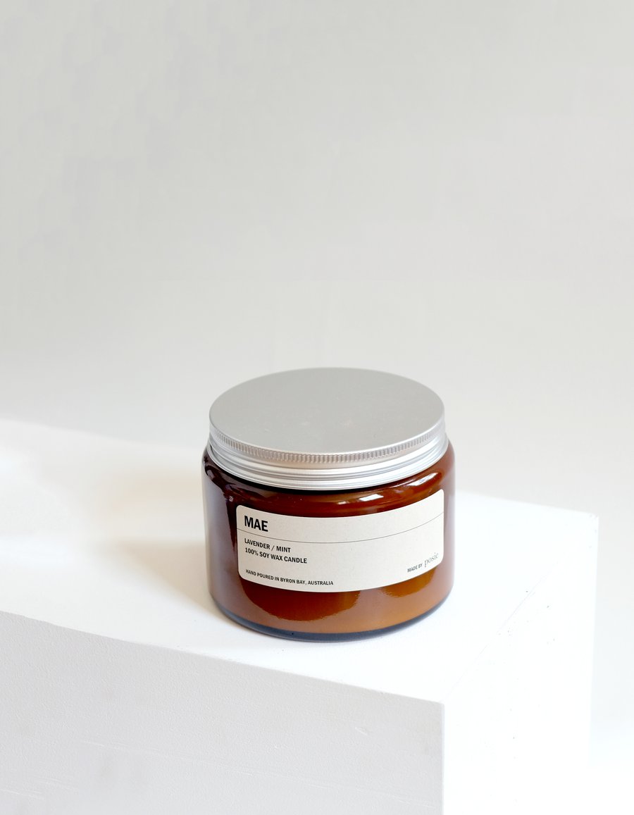 Large Amber Candle- 500g