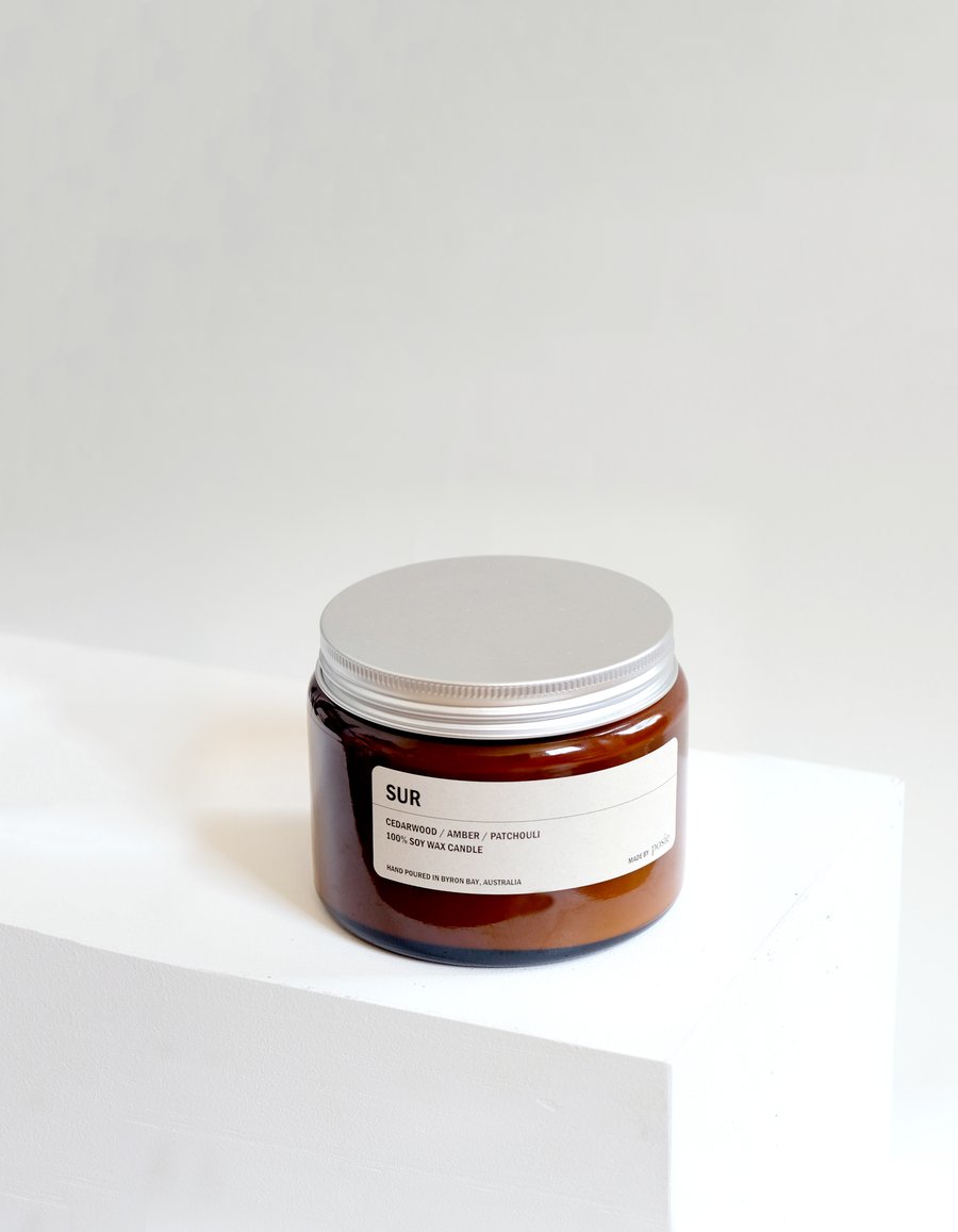 Large Amber Candle- 500g