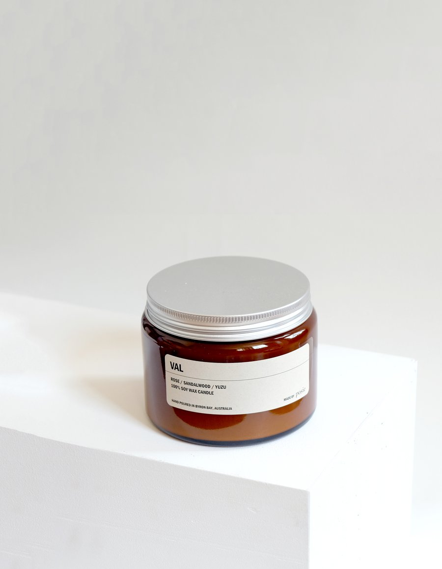 Large Amber Candle- 500g