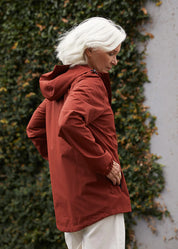 Elements Waterproof Jacket- Terracotta