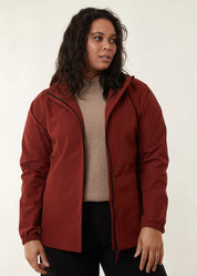 Elements Waterproof Jacket- Terracotta