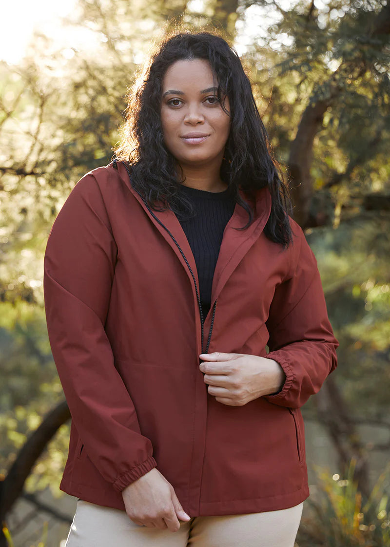 Elements Waterproof Jacket- Terracotta