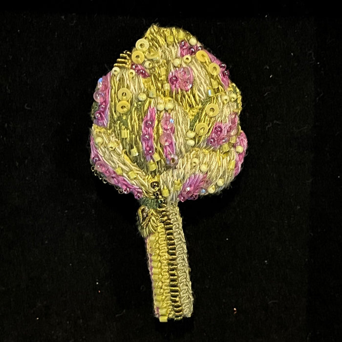 Embellished Brooch Pin- Artichoke
