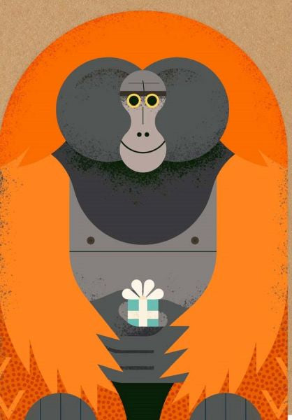 Card- Birthday Orangutan