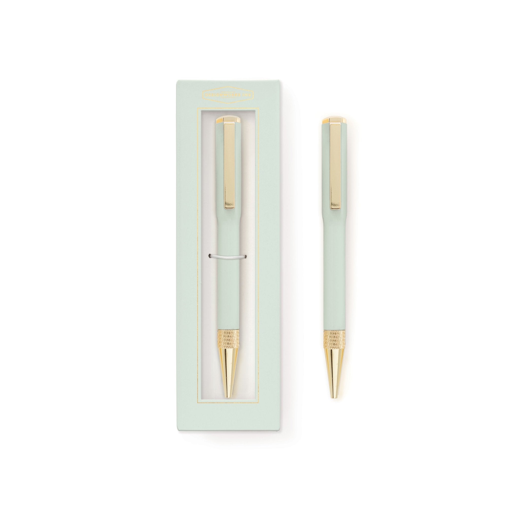 Boxed Ink Pen- Cornflower/ Mint