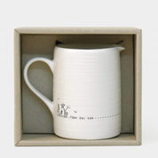 East of India Porcelain Jug-Time for Tea