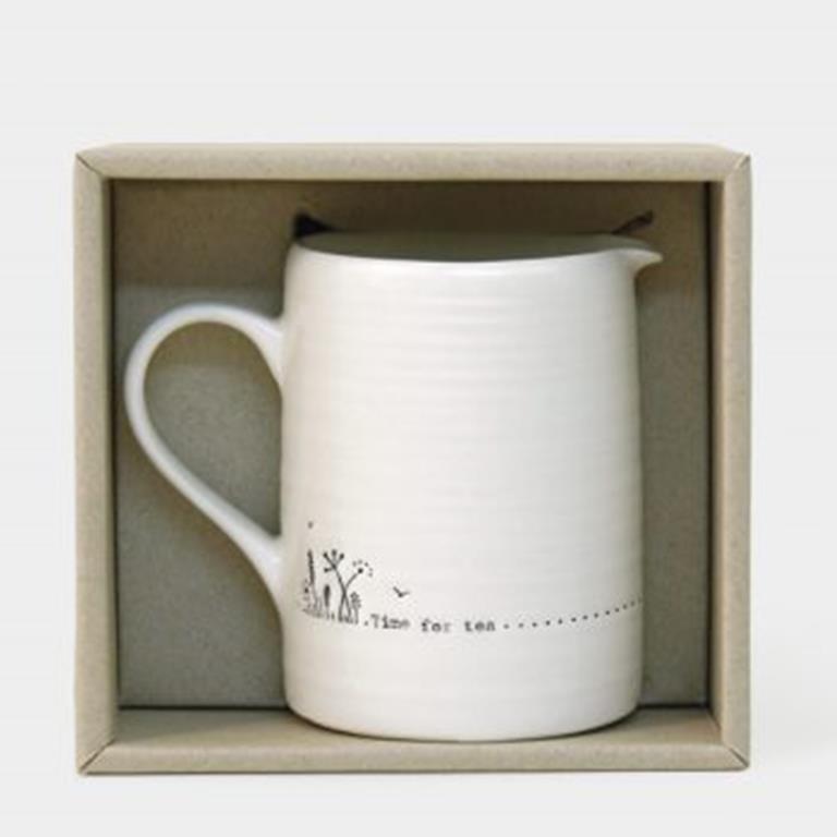 East of India Porcelain Jug-Time for Tea