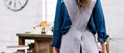 Cross Back Linen Apron