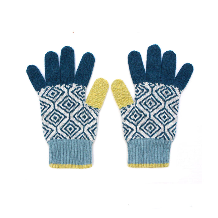 Teal Wave Gloves
