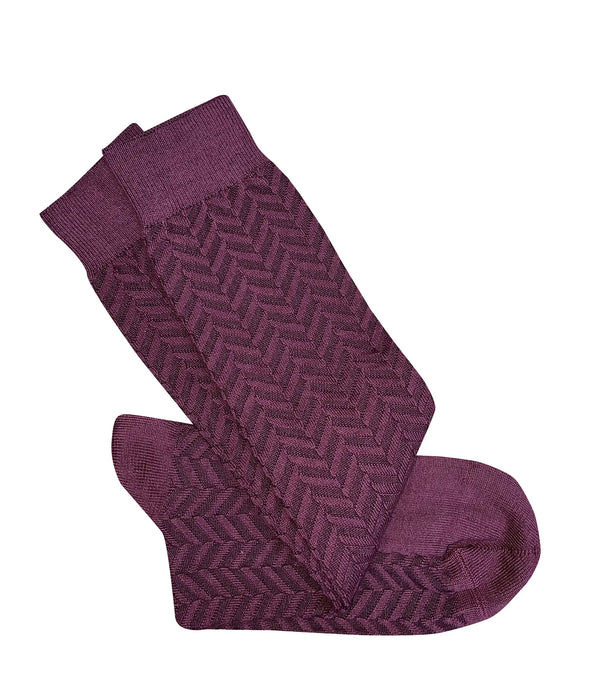 Long Herringbone Socks- Assorted Colours