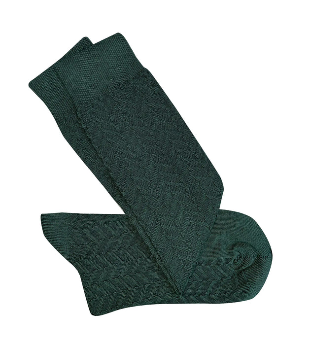 Long Herringbone Socks- Assorted Colours