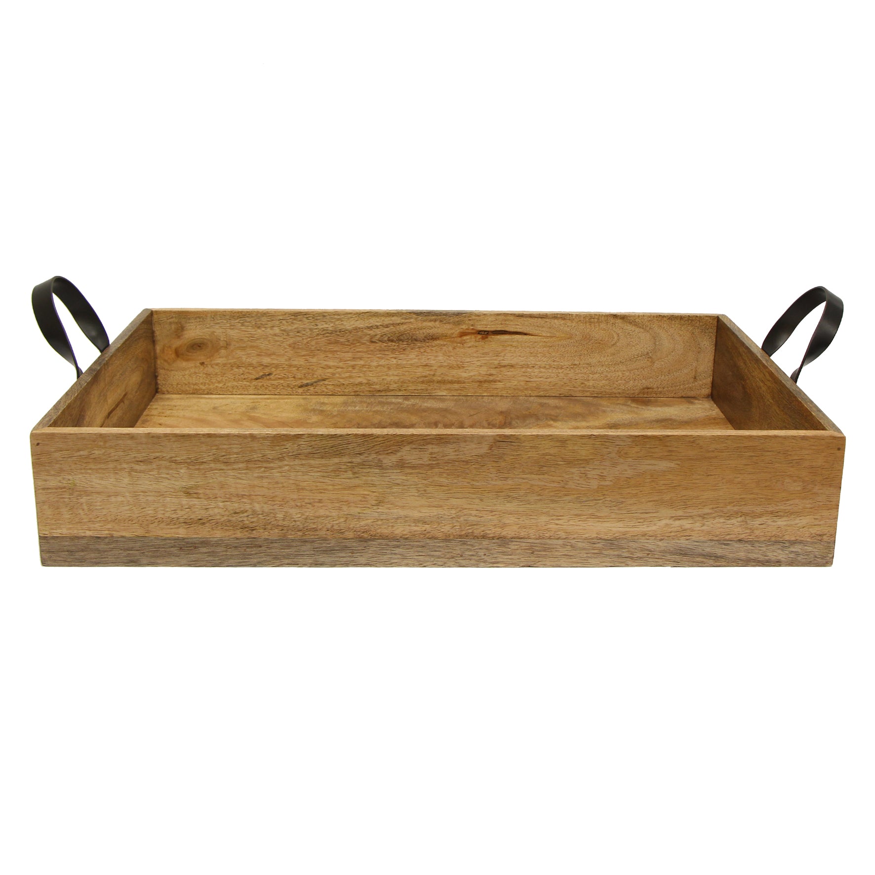 Ploughmans Large Rectangle Tray with Iron Handles