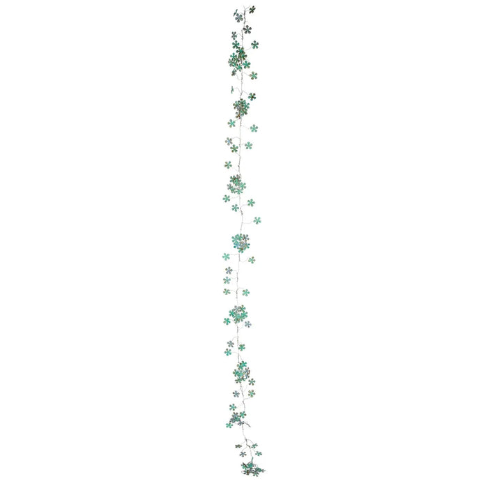 Kimla Floral Wire Garland- Green