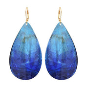 We dream In Colour Lazuli Drop Handpainted Earrings