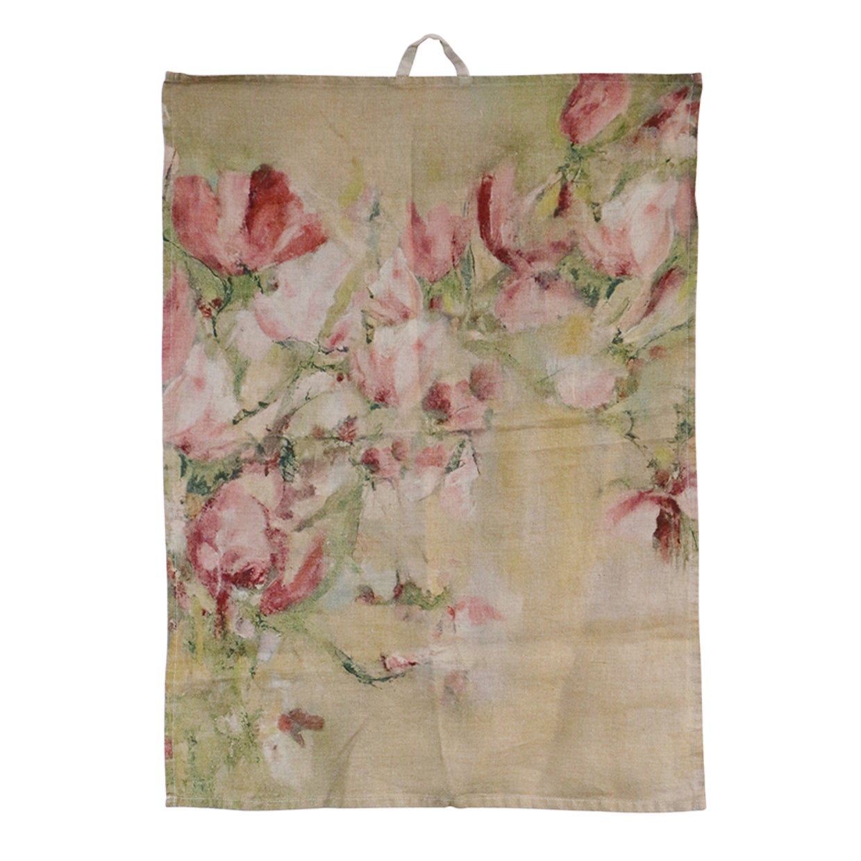 CC Interiors Magnolia Limone Linen Tea Towel