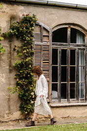 Juliet Slip Dress- Natural Gauze Check