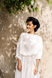 Sailor Boxy Top - Light Linen