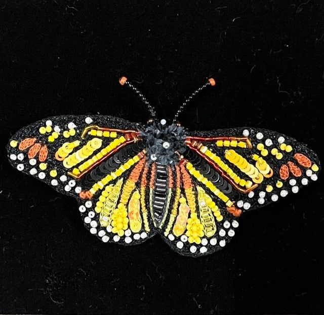 Trovelore Embellished Brooch Pin-Monarch Butterfly