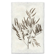 Eucalyptus Print on Nepalese Handmade Paper with Hanger