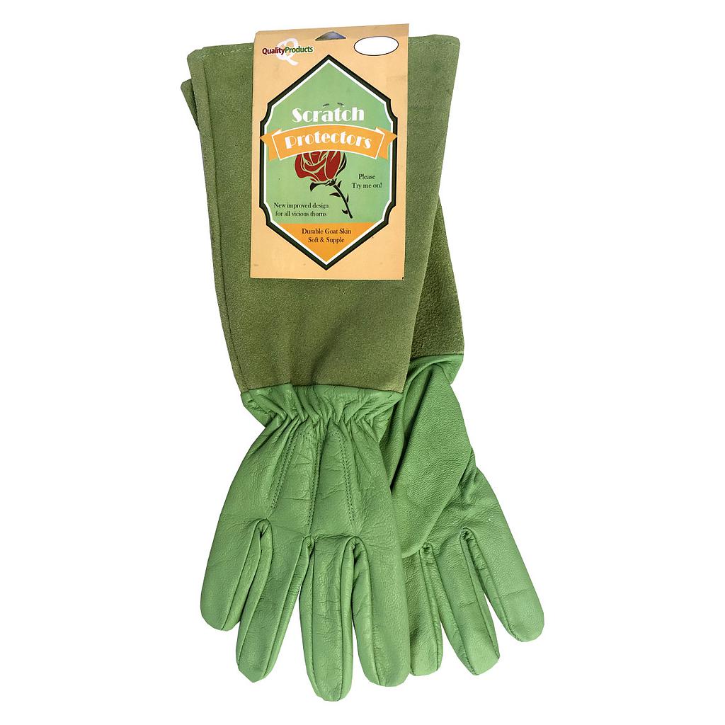 Quality Products Goatskin Gaunlets in Green