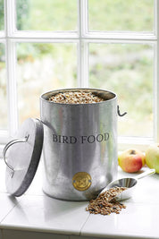Sophie Conran Galvanised Bird Food Tin with scoop