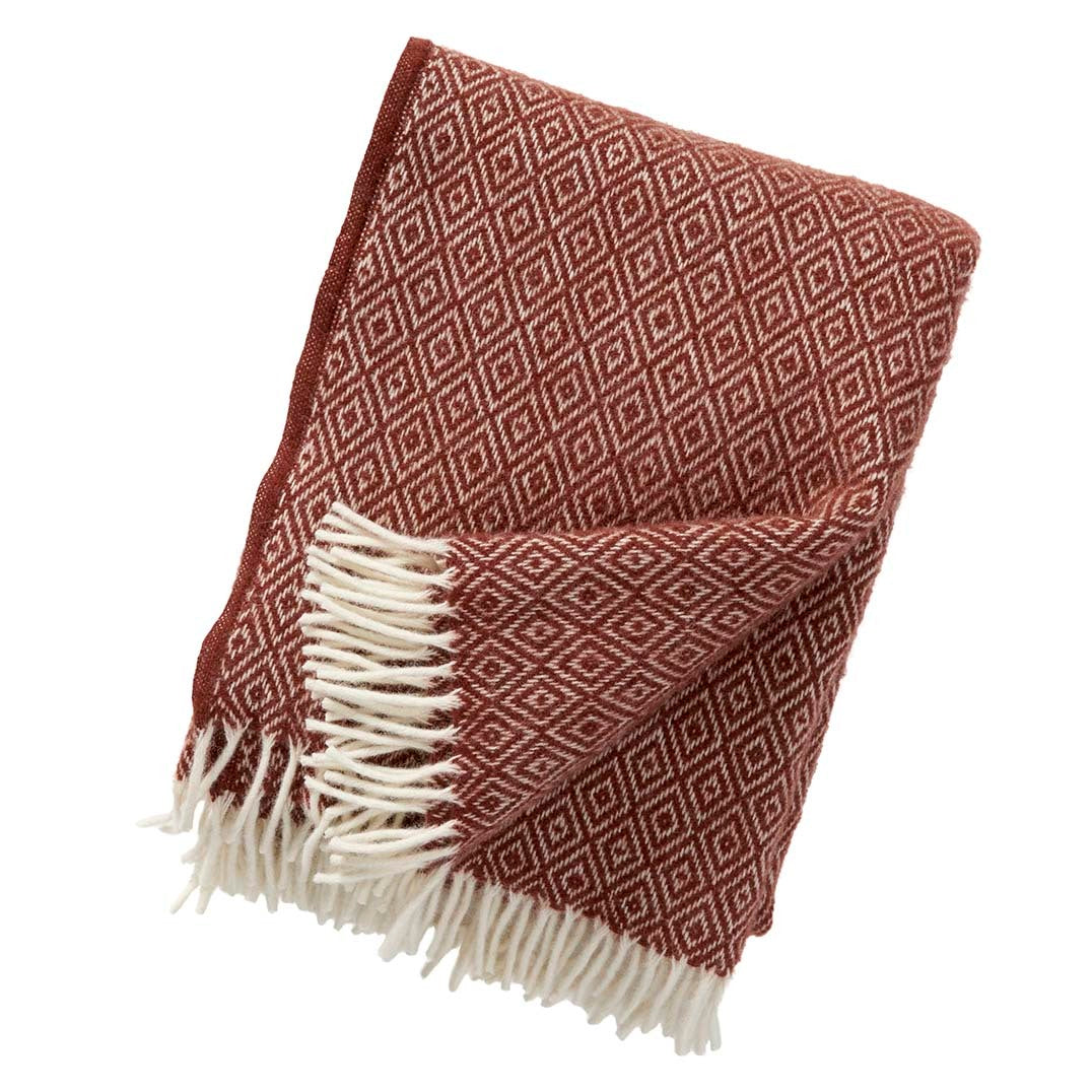 Klippan Stella Wool Blanket in Rust