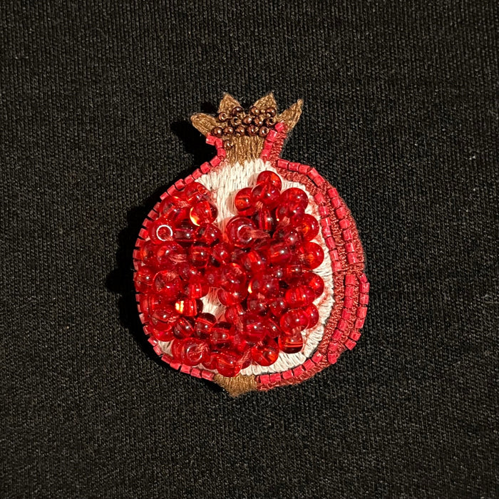 Embellished Brooch Pin- Pomegranate