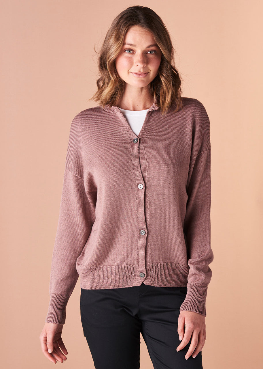 Uimi Bonnie Wool Cardigan in Mocha