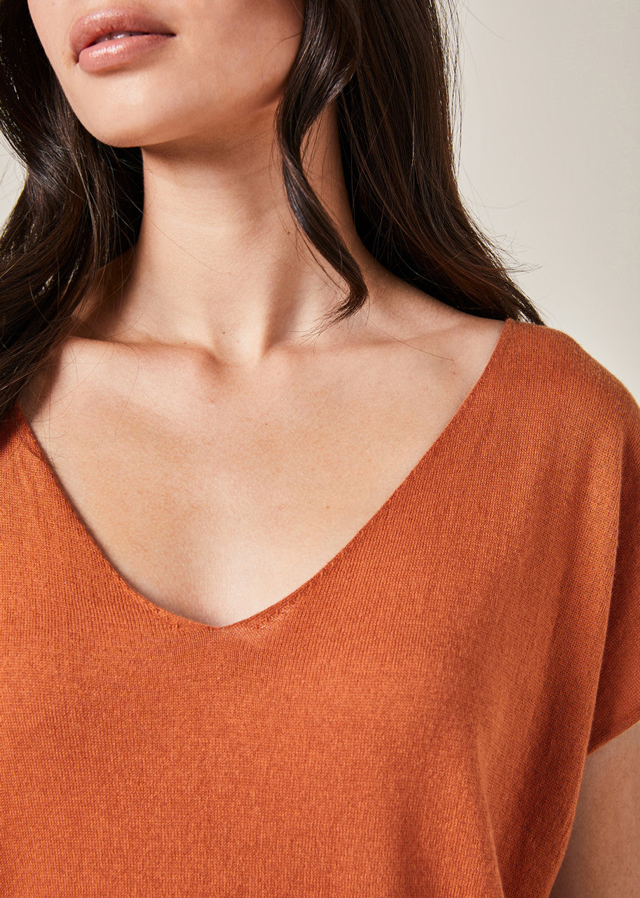 Tully Fine Jersey Tee- Suede